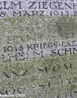 Wardyń, stela pomnika poległych w I wojnie światowej