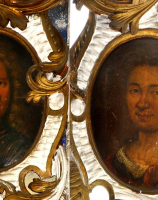 Portrety Joachima Moritza v. Meinecke i jego żony Barbary Sofie z d. v. Wenden.