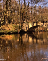 Rega, ruina mostu, Żerzyno