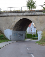 Barlinek, wiadukt kolejowy nad ulicą Tunelową